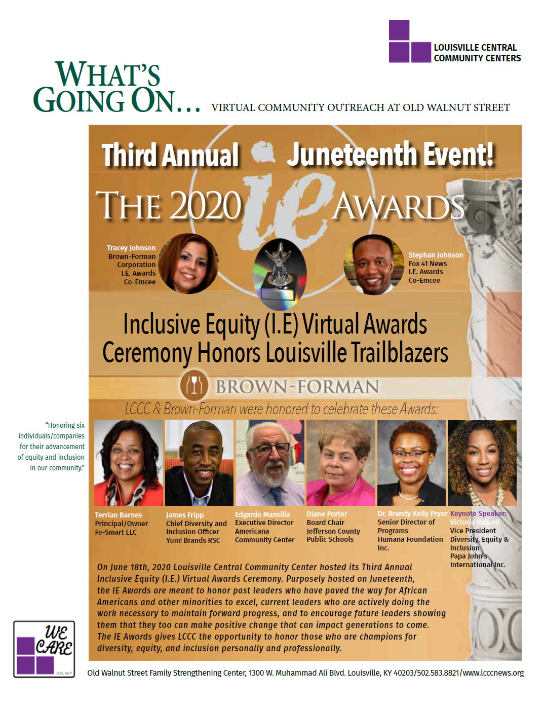 Whats Going On? The 2020 Annual IE Awards